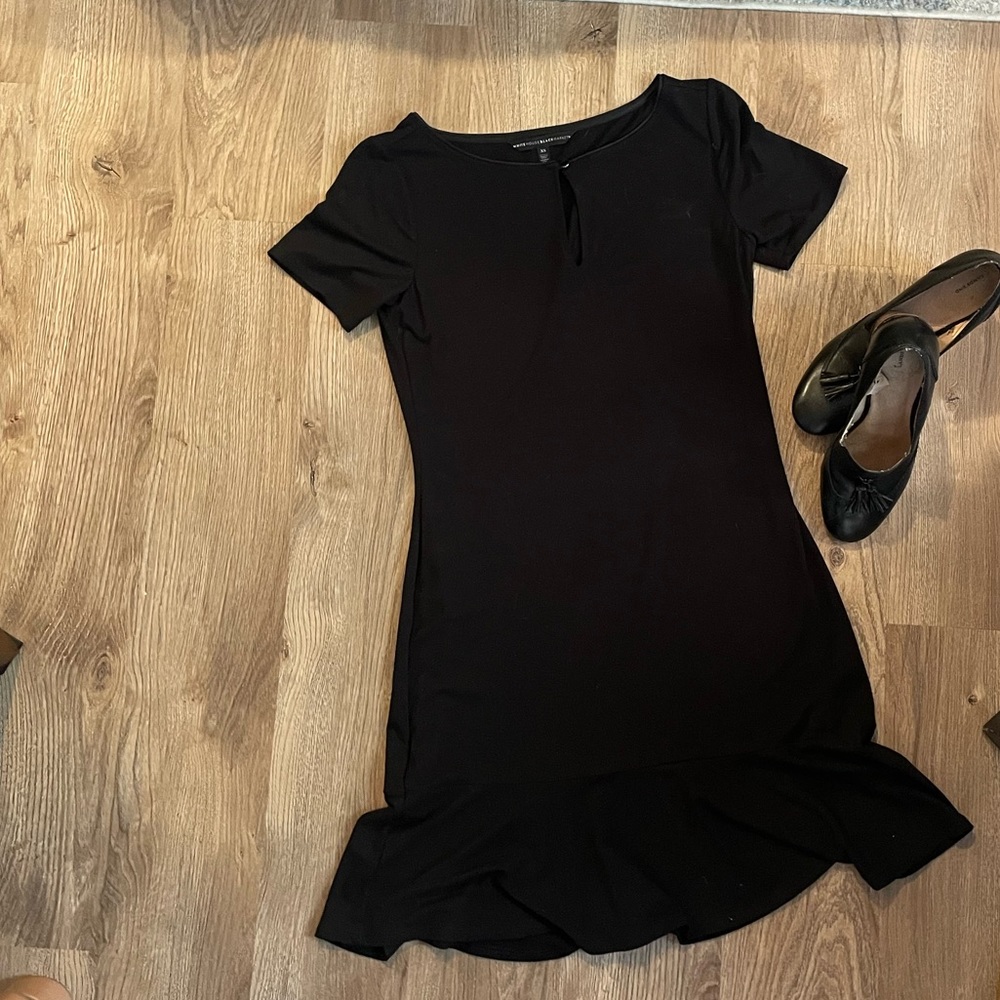 Short Sleeve Black Dress